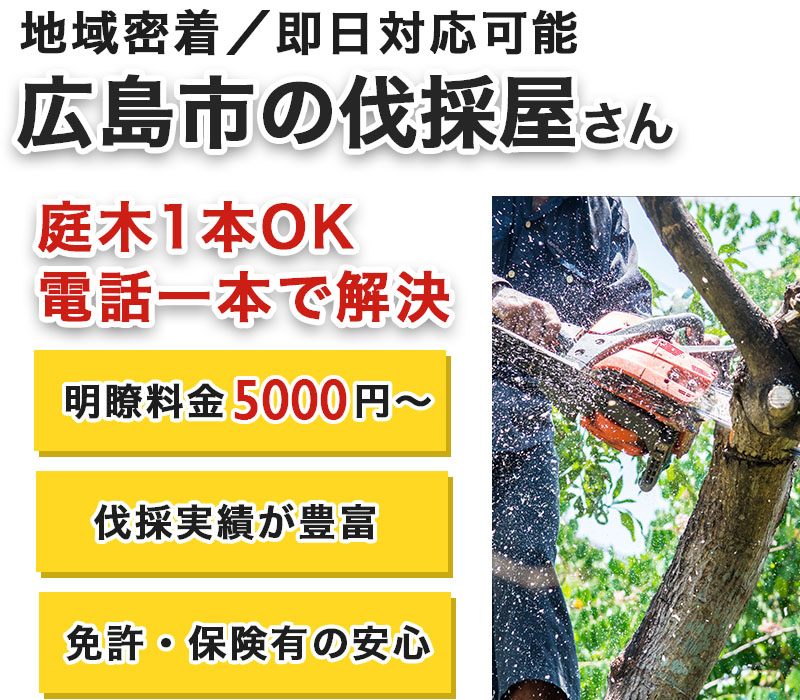 広島市の庭木伐採屋さん